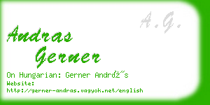 andras gerner business card